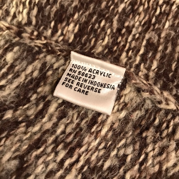 Carol Rose Cardigan Sweater Womens Size Small Shades of Brown Pockets - Picture 13 of 14